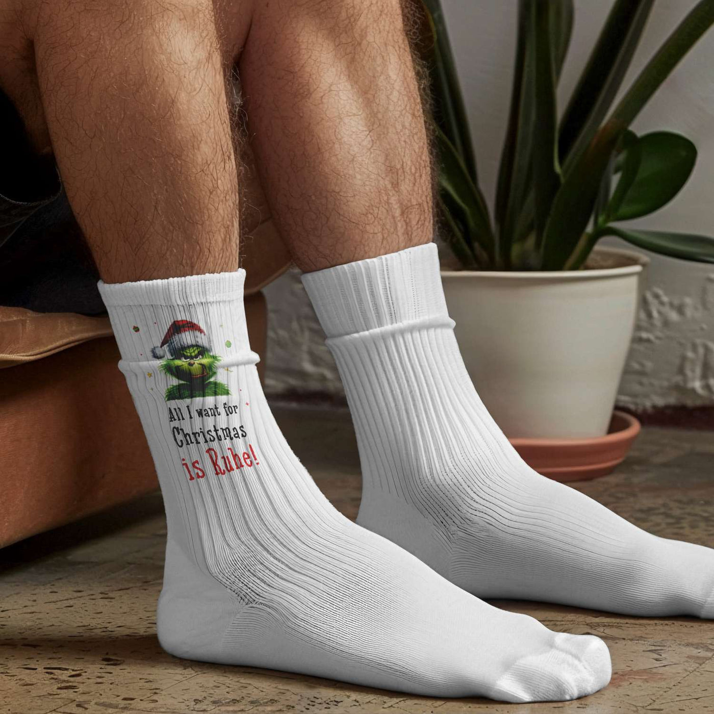 Socken - Grinch - All I want for Christmas is Ruhe! (CS)