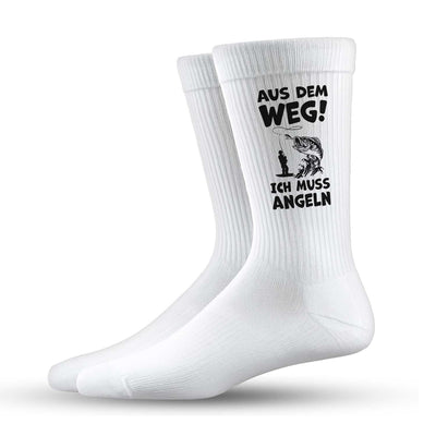 Socken - Aus dem Weg! Ich muss angeln