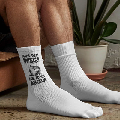 Socken - Aus dem Weg! Ich muss angeln