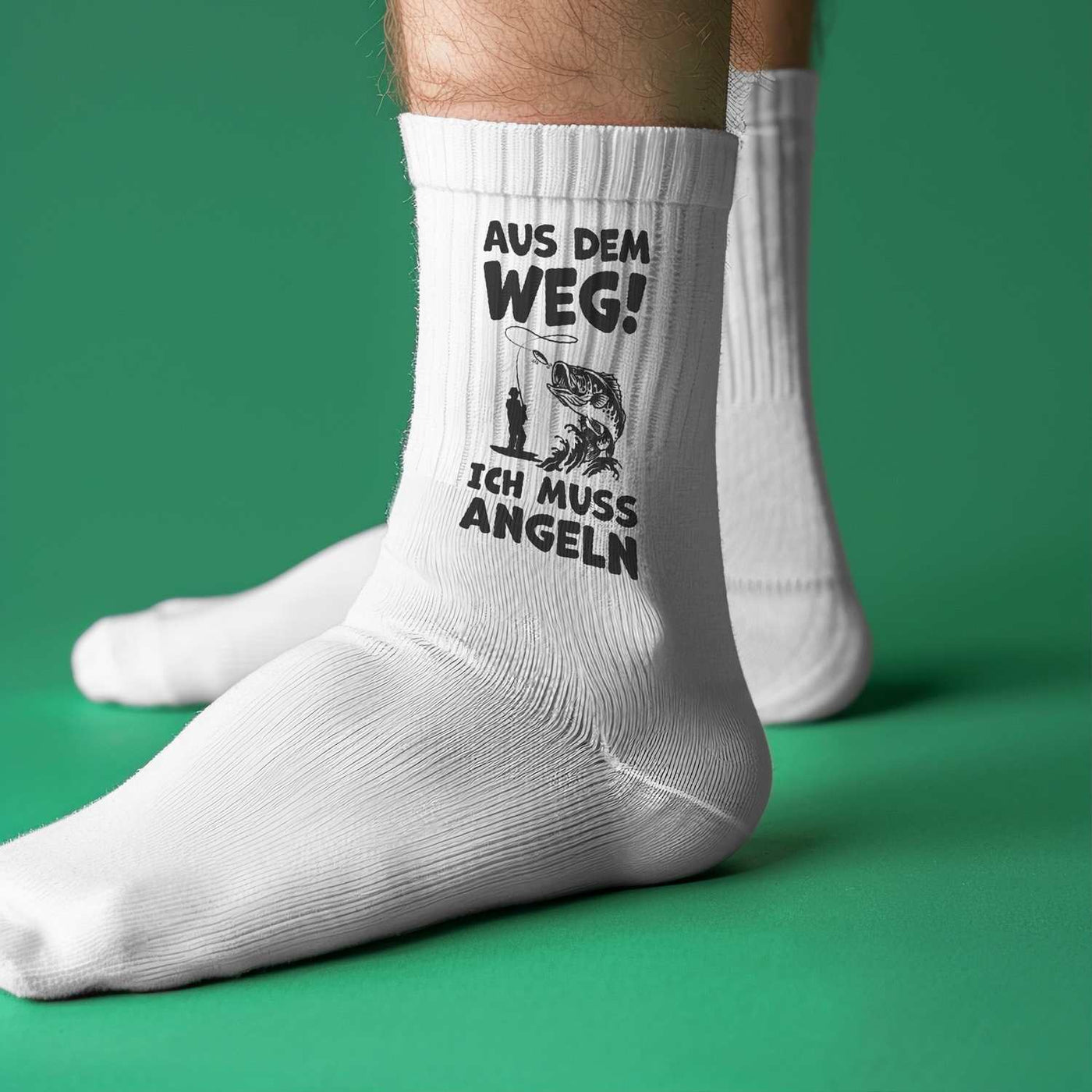 Socken - Aus dem Weg! Ich muss angeln