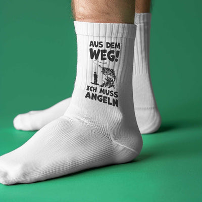 Socken - Aus dem Weg! Ich muss angeln