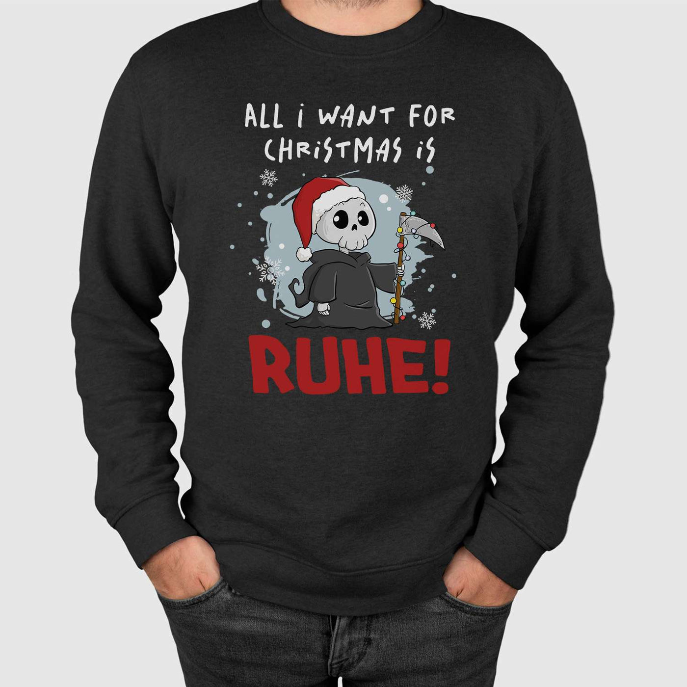 Weihnachtspullover - Sensebald - All I want for Christmas is Ruhe!