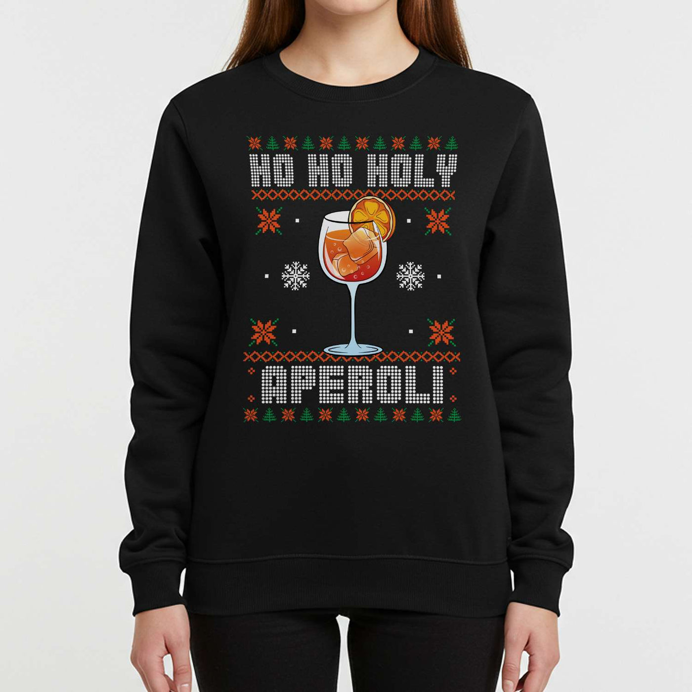 Weihnachtspullover - Ho Ho Holy Aperoli