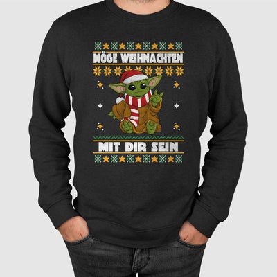 Weihnachtspullover - Baby Yoda - Möge Weihnachten mit Dir sein