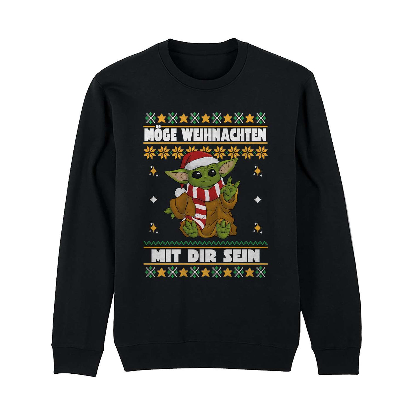 Weihnachtspullover - Baby Yoda - Möge Weihnachten mit Dir sein