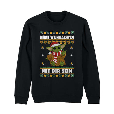 Weihnachtspullover - Baby Yoda - Möge Weihnachten mit Dir sein