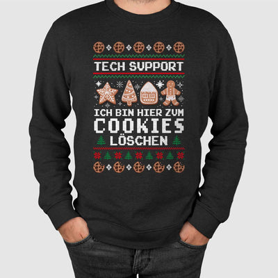 Weihnachtspullover - Tech Support - Ich bin hier zum Cookies löschen