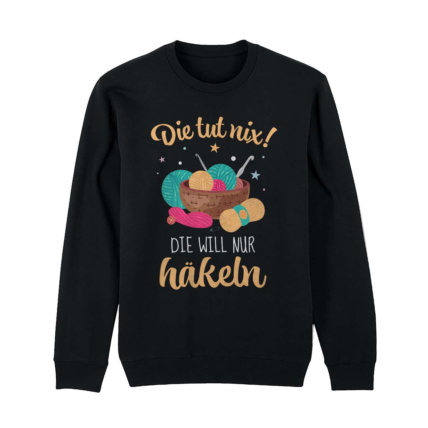 Pullover - Die tut nix! Die will nur häkeln.