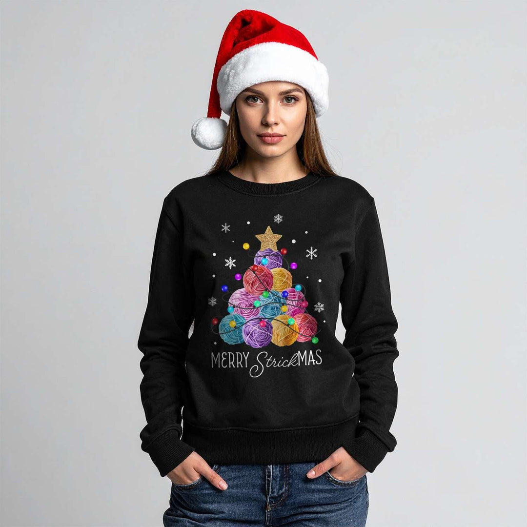 Produktbild von Weihnachtspullover Für Damen, Normale Passform, Bluse, Damen-Kunstdruck