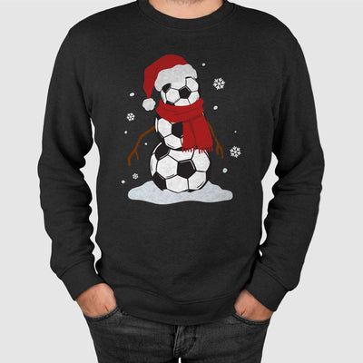 Weihnachtspullover - Fußball-Schneemann