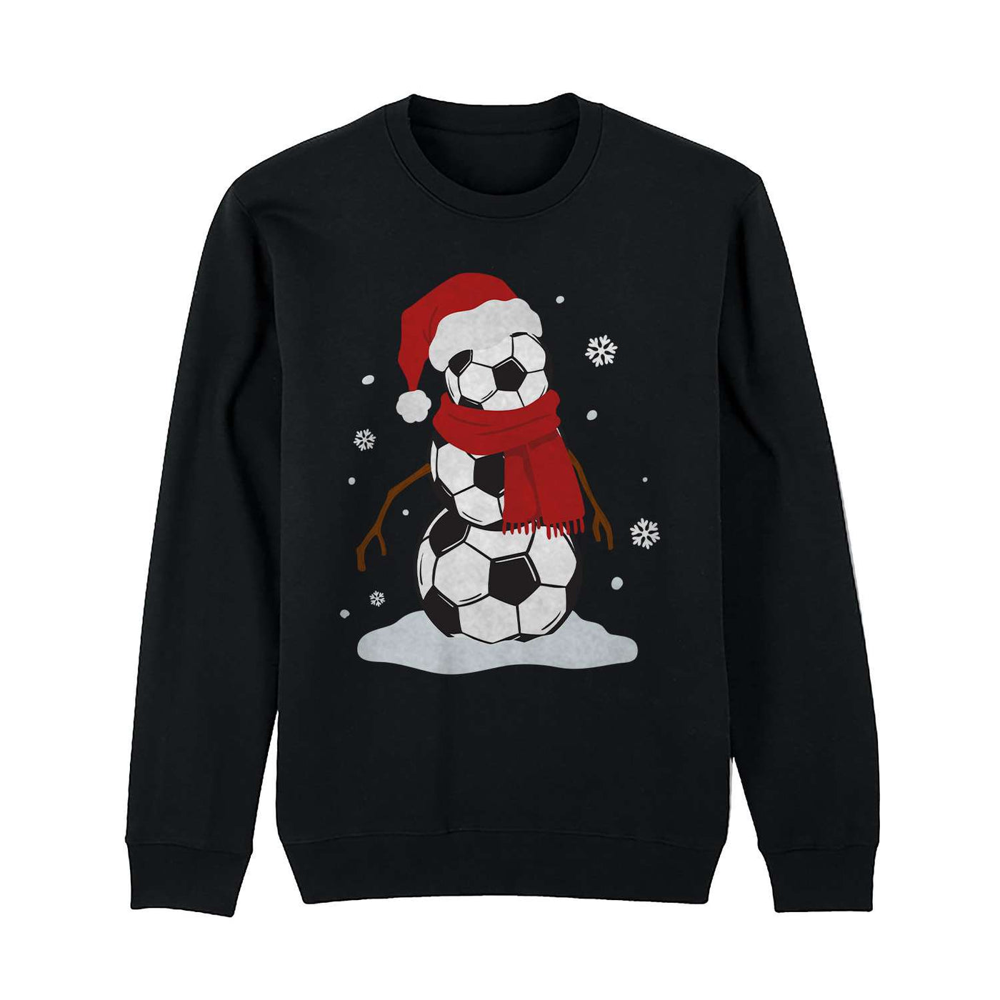 Weihnachtspullover - Fußball-Schneemann