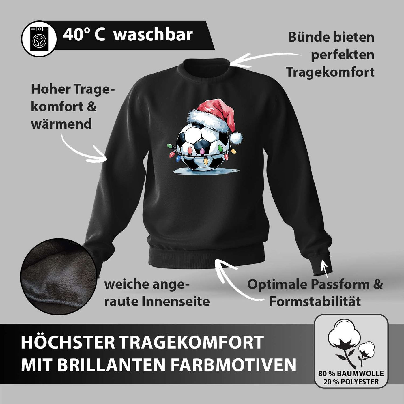 Weihnachtspullover - Fußball (Weihnachtsedition)