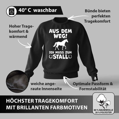 Pullover - Aus dem Weg! Ich muss zum Stall