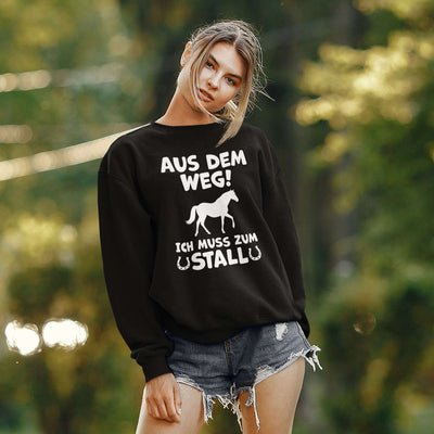 Pullover - Aus dem Weg! Ich muss zum Stall