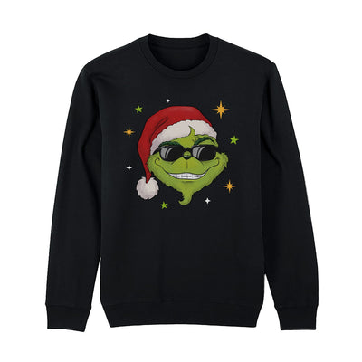 Weihnachtspullover - Cooler Grinch (Gesicht-Herren)