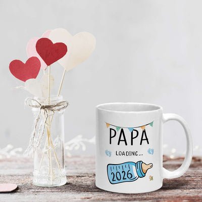 Tasse - Papa loading mit Babyflasche (2026)
