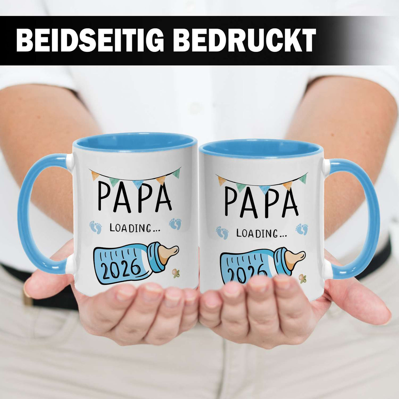 Tasse - Papa loading mit Babyflasche (2026)