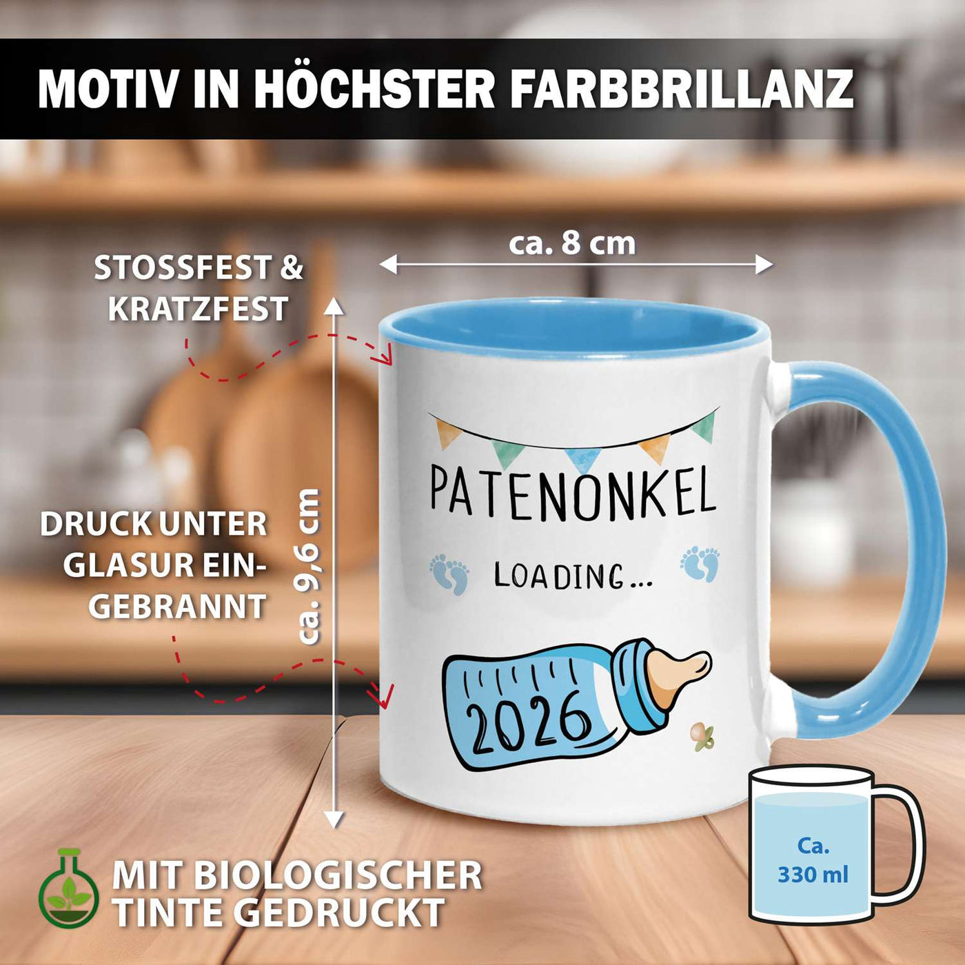 Tasse - Patenonkel loading mit Babyflasche (2026)