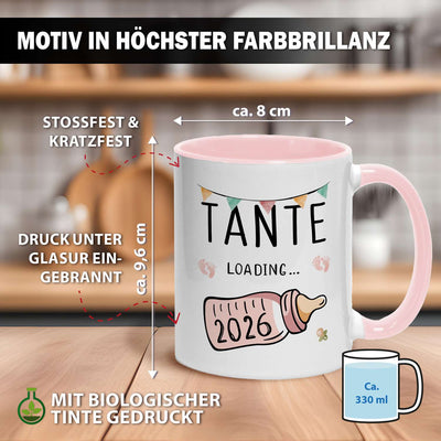 Tasse - Tante loading mit Babyflasche (2026)