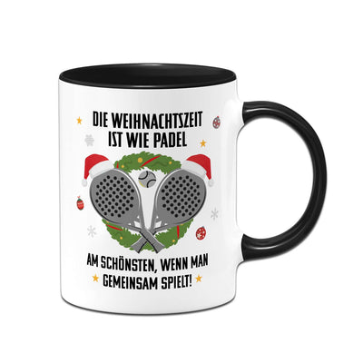 Tasse - Die Weihnachtszeit ist wie Padel, am schönsten, wenn man gemeinsam spielt!