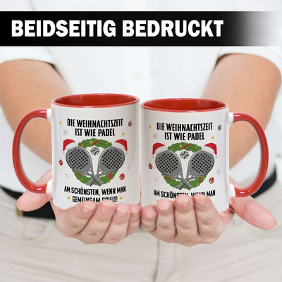 Tasse - Die Weihnachtszeit ist wie Padel, am schönsten, wenn man gemeinsam spielt!