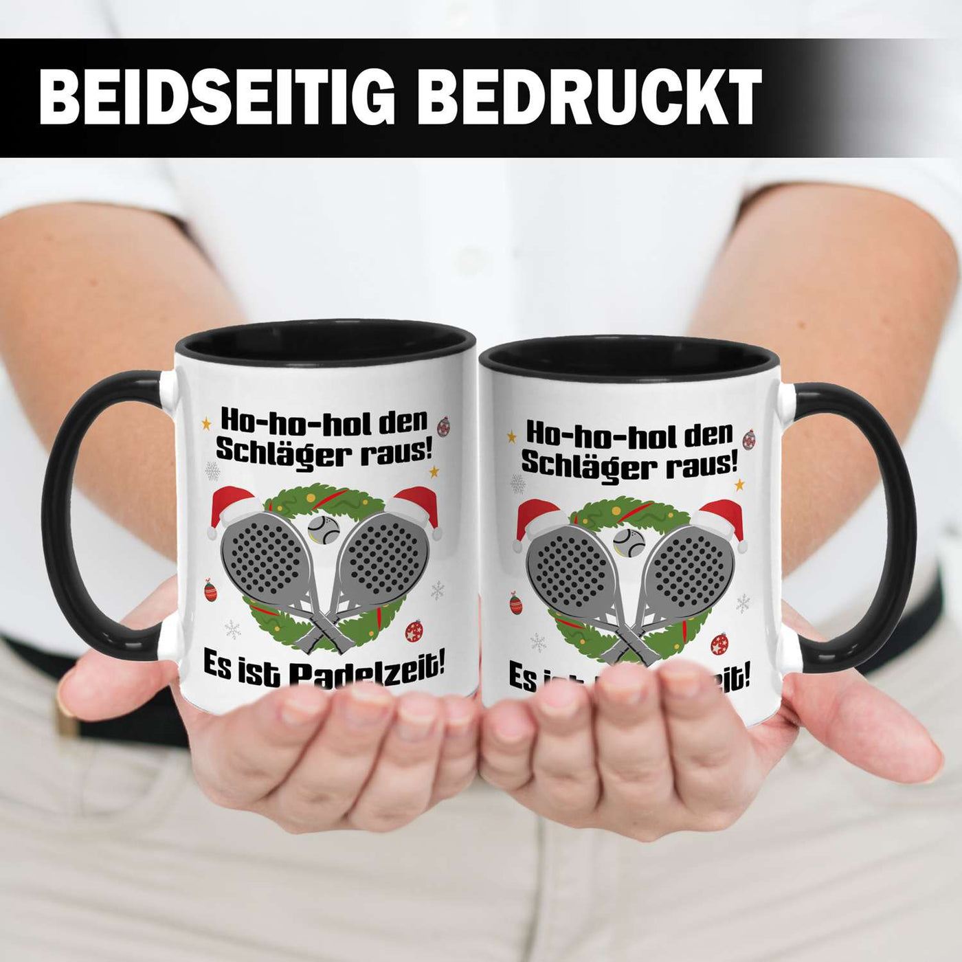 Tasse - Ho-ho-hol den Schläger raus! Es ist Padelzeit!