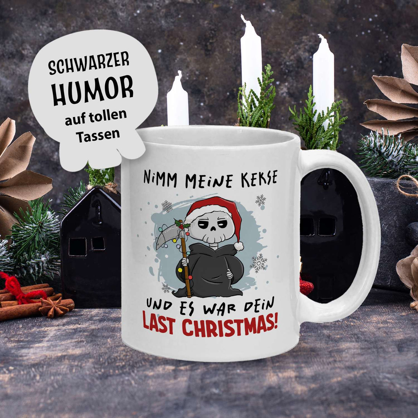 Sensebald Tasse - Nimm meine Kekse und es war Dein Last Christmas! (Weihnachten)