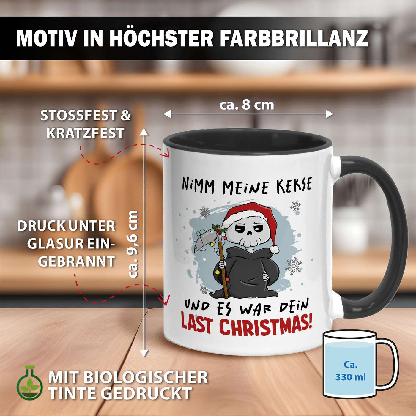 Sensebald Tasse - Nimm meine Kekse und es war Dein Last Christmas! (Weihnachten)
