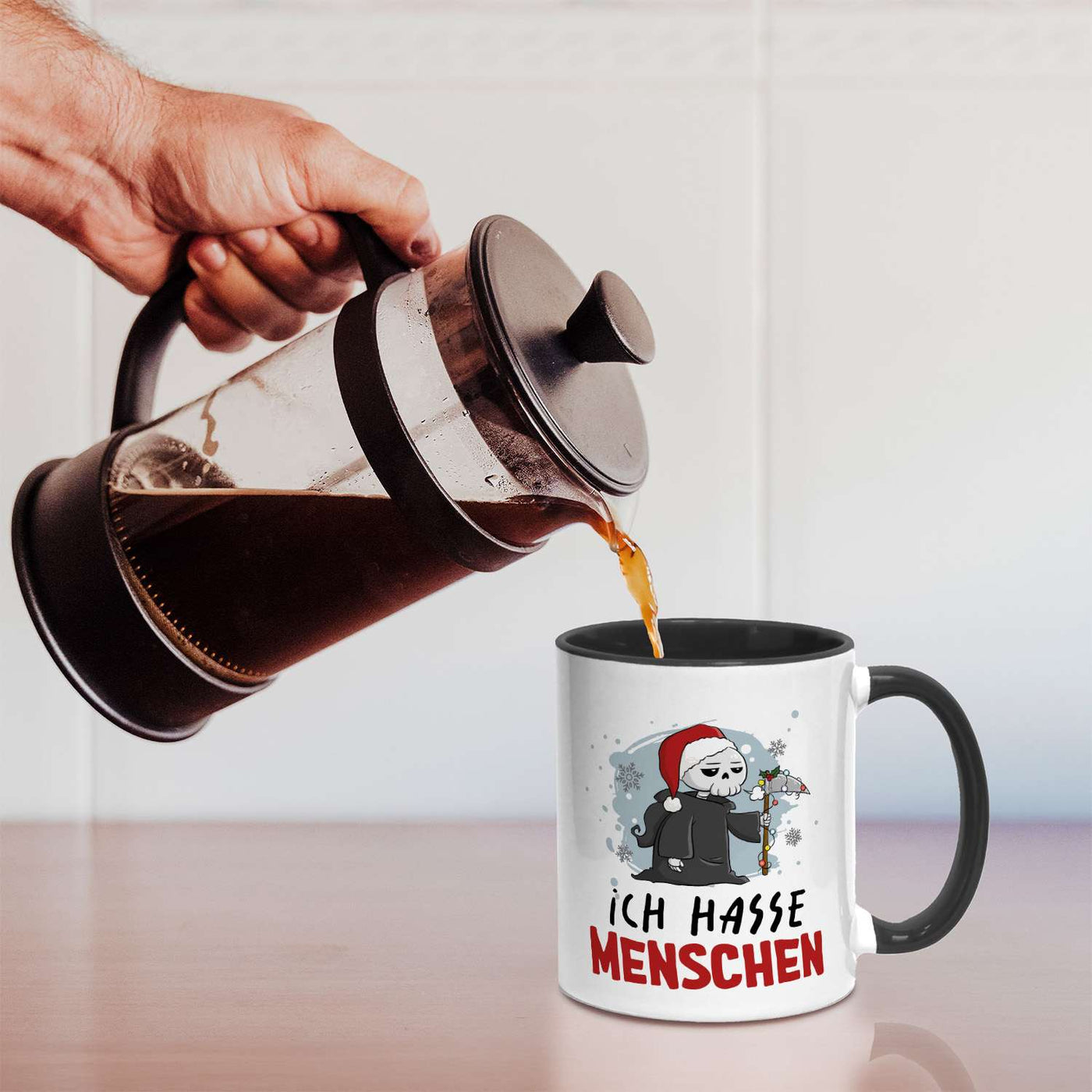 Sensebald Tasse - Ich hasse Menschen (Weihnachten)