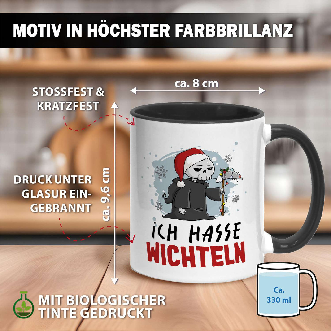 Sensebald Tasse - Ich hasse Wichteln