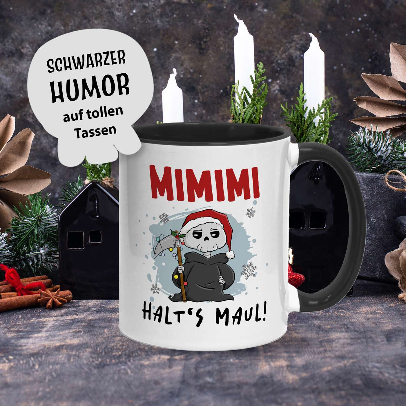 Sensebald Tasse - Mimimi Halts Maul! (Weihnachten)