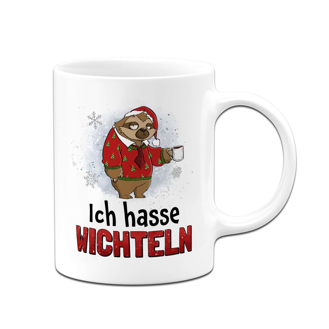 Tasse - Ich hasse Wichteln - Ratzfatz das Faultier