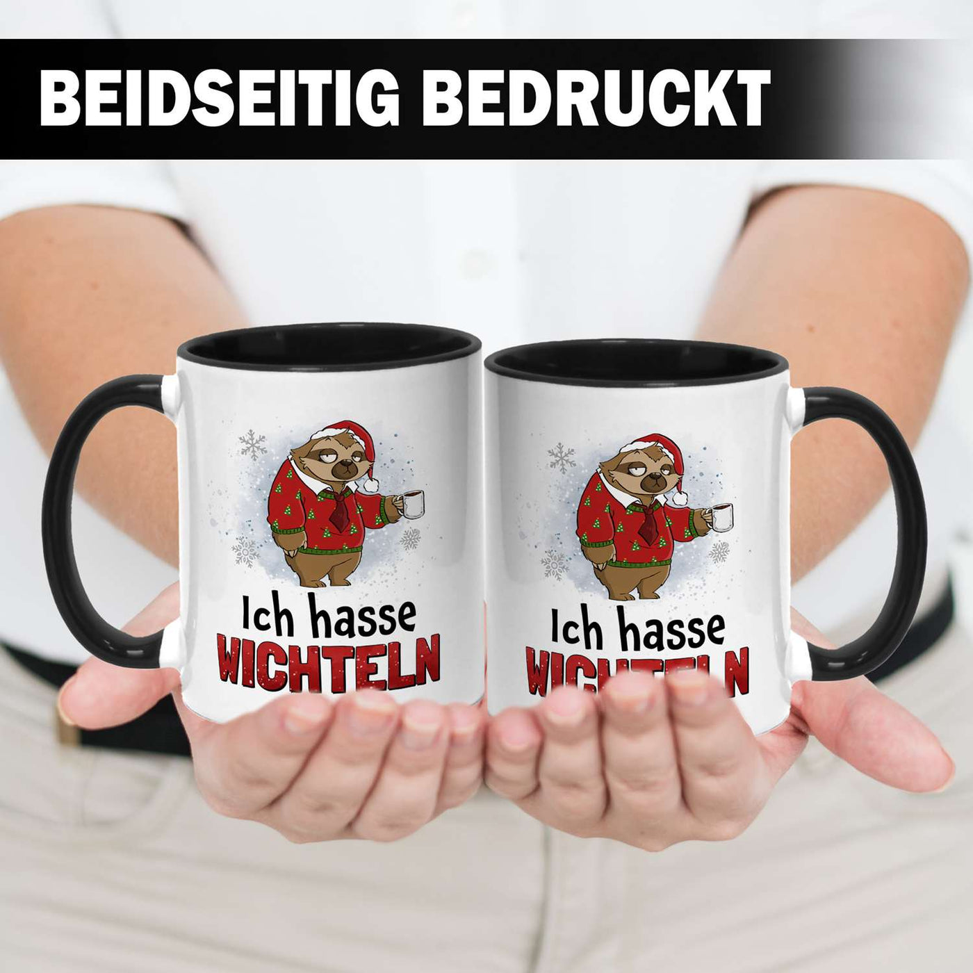 Tasse - Ich hasse Wichteln - Ratzfatz das Faultier