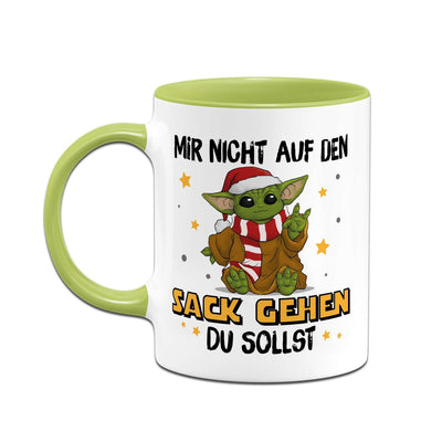 Tasse - Baby Yoda - Mir nicht auf den Sack gehen du sollst (Weihnachten)