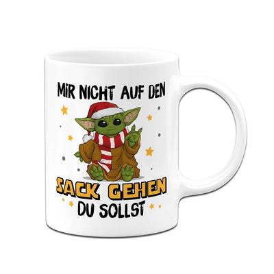Tasse - Baby Yoda - Mir nicht auf den Sack gehen du sollst (Weihnachten)