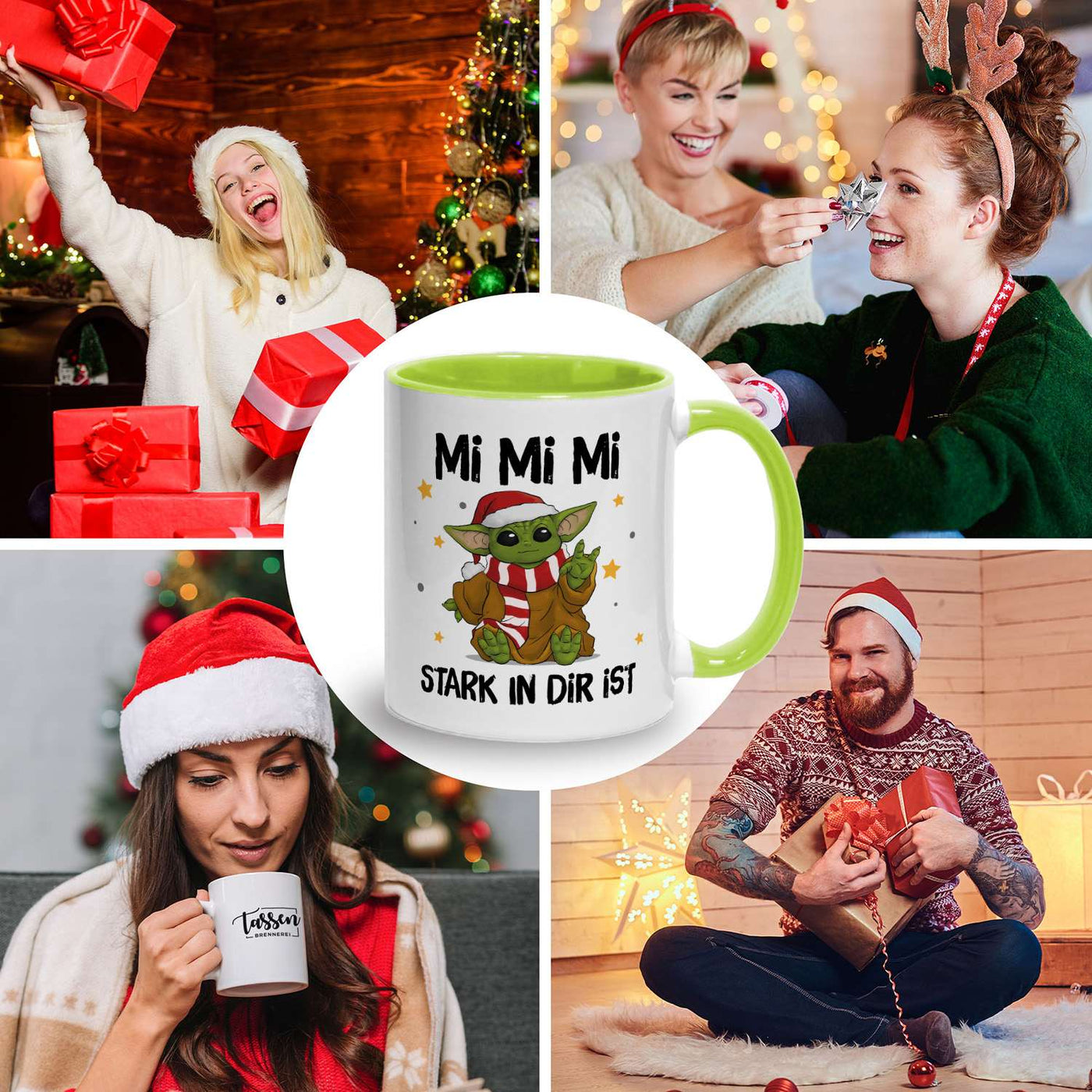 Tasse - Baby Yoda - Mi Mi Mi stark in Dir ist (Weihnachten)