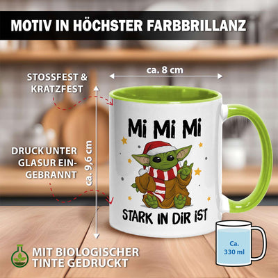 Tasse - Baby Yoda - Mi Mi Mi stark in Dir ist (Weihnachten)