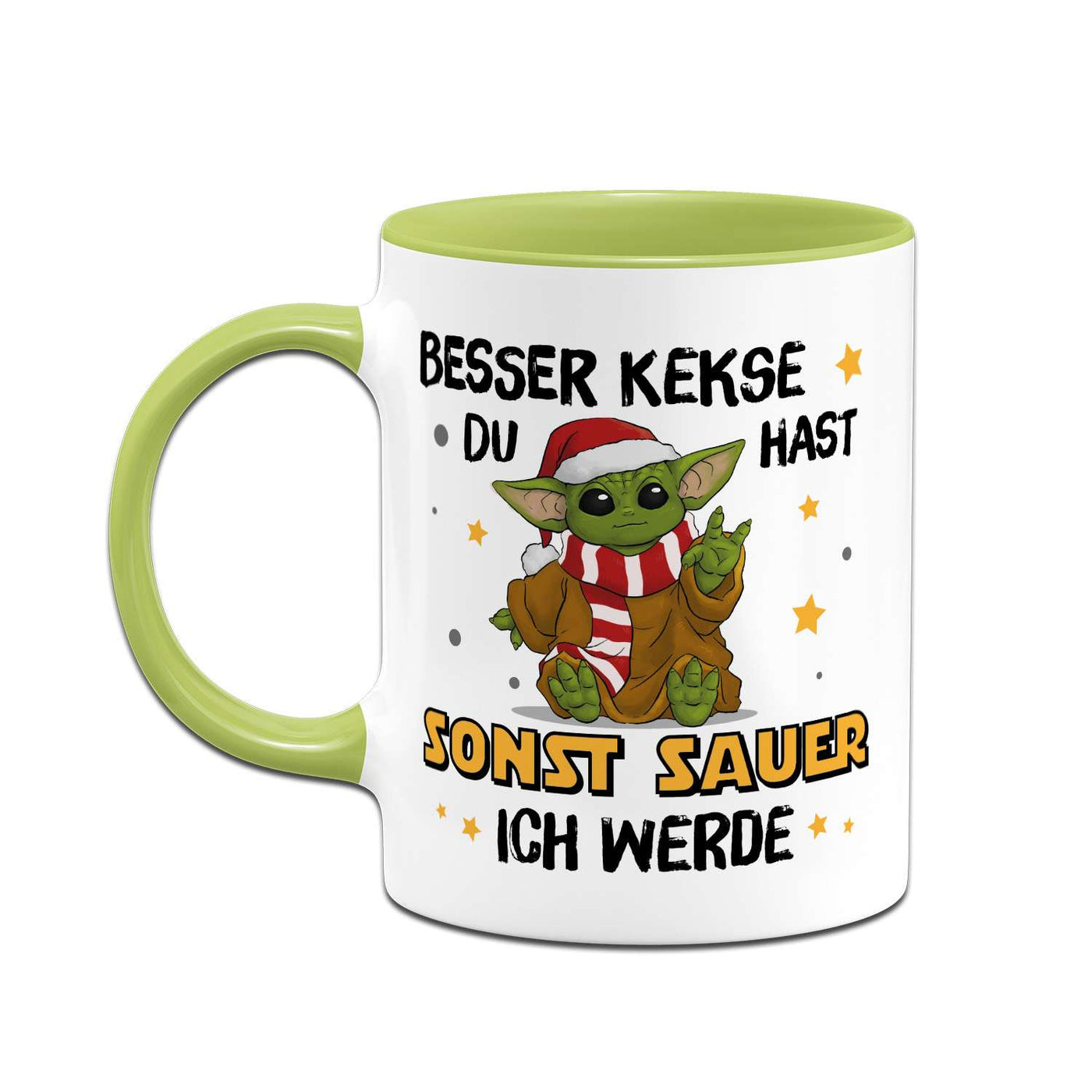 Tasse - Baby Yoda - Besser Kekse Du hast sonst sauer ich werde (Weihnachten)