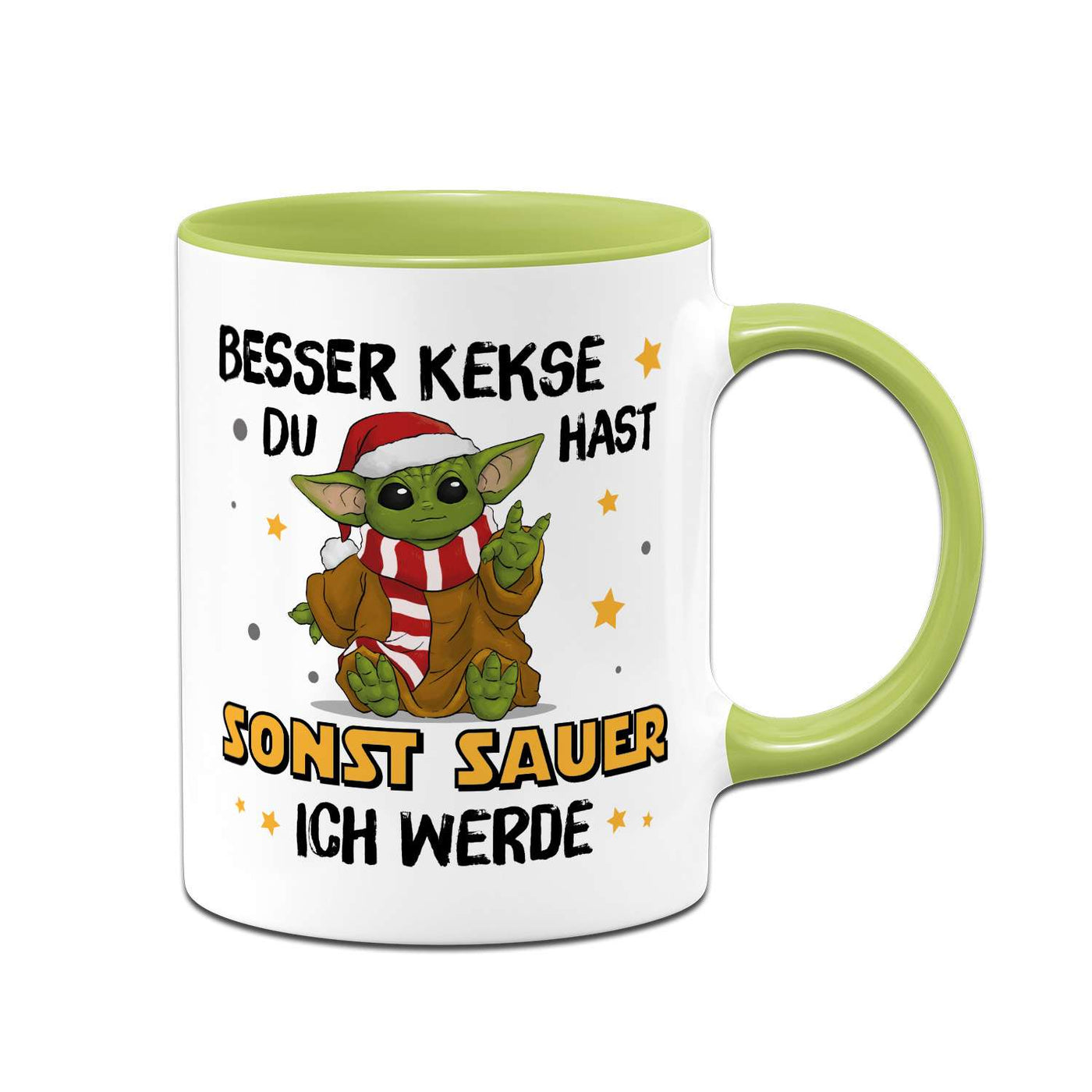 Tasse - Baby Yoda - Besser Kekse Du hast sonst sauer ich werde (Weihnachten)