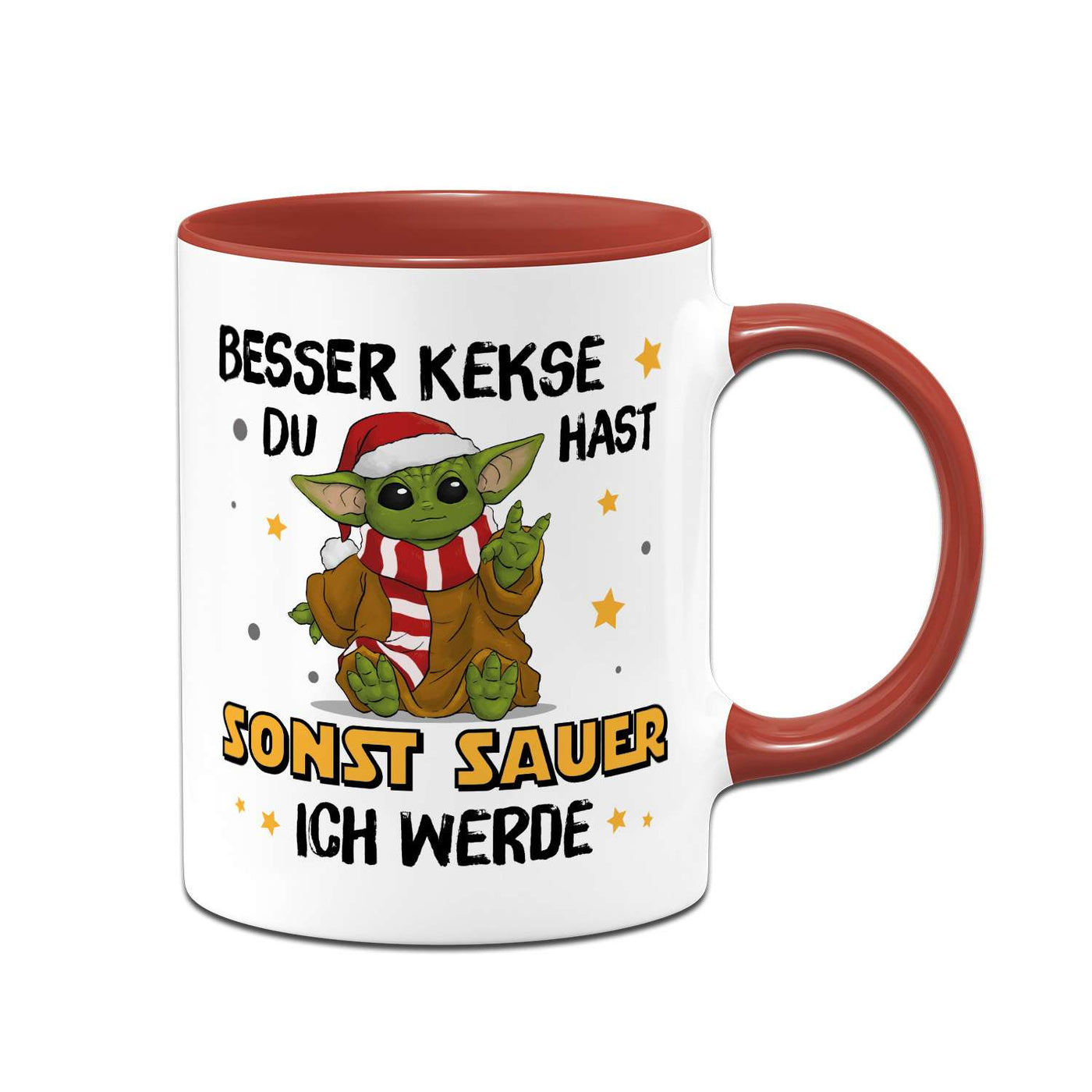 Tasse - Baby Yoda - Besser Kekse Du hast sonst sauer ich werde (Weihnachten)