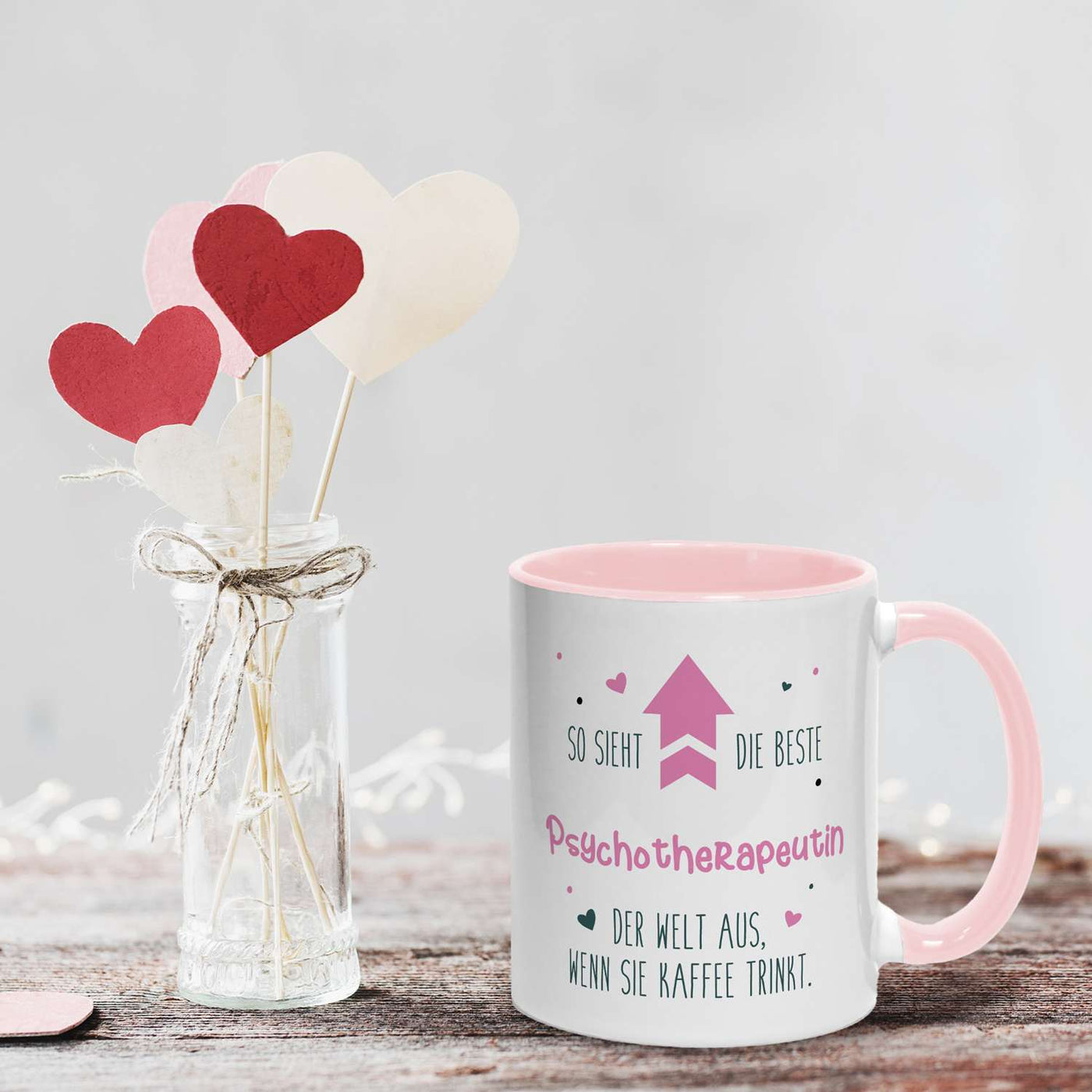 Tasse - So sieht die beste Psychotherapeutin der Welt aus, wenn sie Kaffee trinkt.