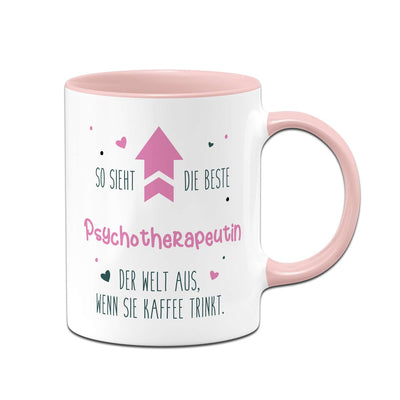 Tasse - So sieht die beste Psychotherapeutin der Welt aus, wenn sie Kaffee trinkt.