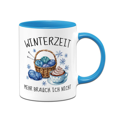 Tasse - Winterzeit! Mehr brauch ich nicht (stricken)