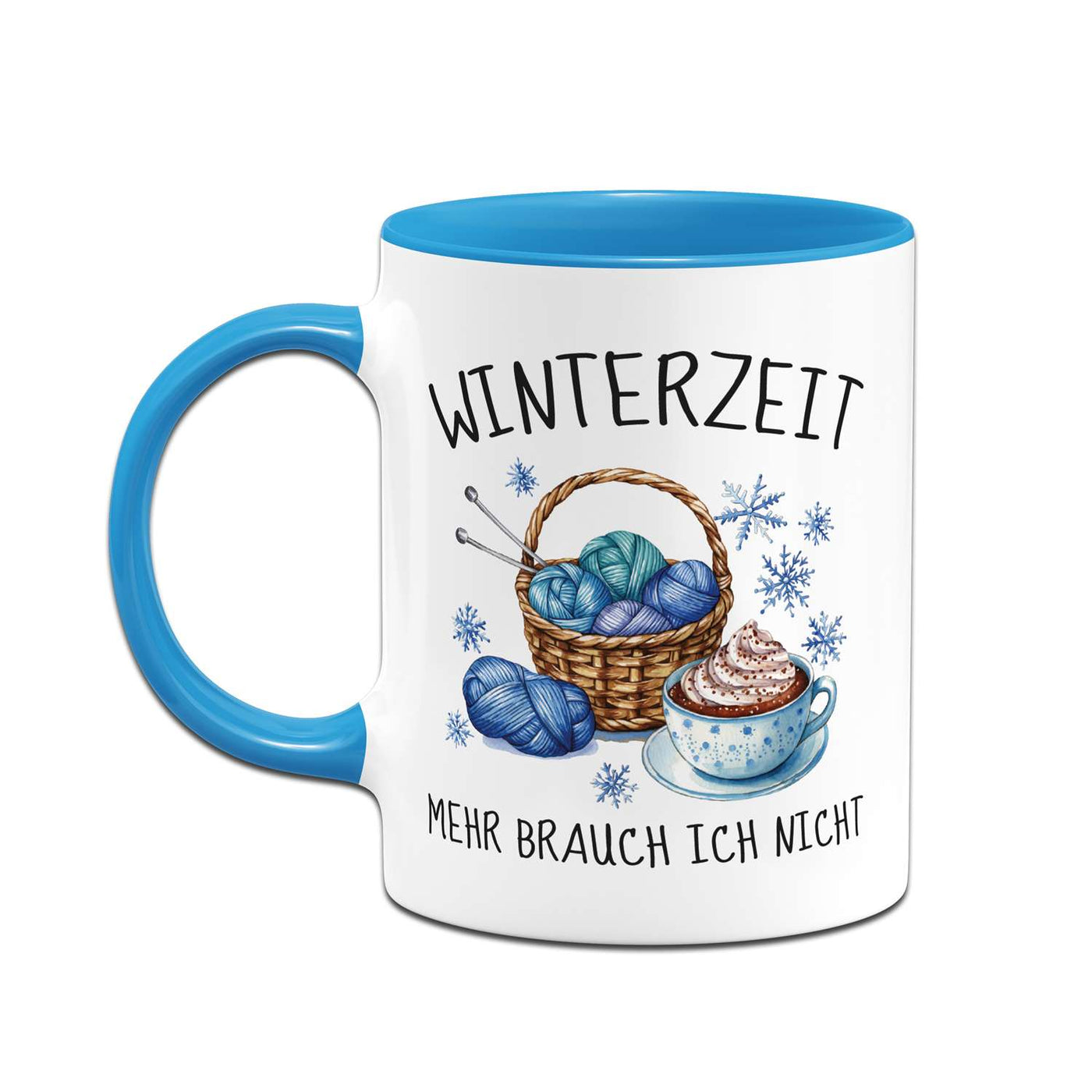 Tasse - Winterzeit! Mehr brauch ich nicht (stricken)
