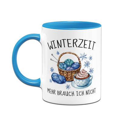 Tasse - Winterzeit! Mehr brauch ich nicht (stricken)