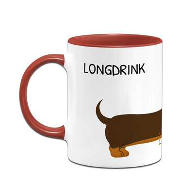 Tasse - Longdrink - Weihnachtsdackel (Rundumdruck)