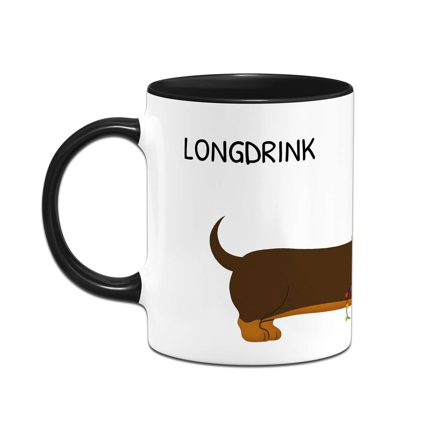 Tasse - Longdrink - Weihnachtsdackel (Rundumdruck)