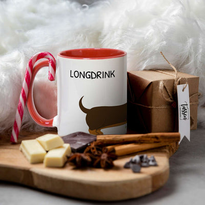 Tasse - Longdrink - Weihnachtsdackel (Rundumdruck)
