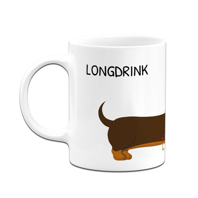 Tasse - Longdrink - Weihnachtsdackel (Rundumdruck)