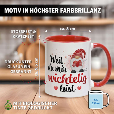 Tasse - Weil du mir wichtelig bist